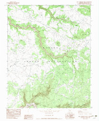 Red Cornfield Mesa 1982 topographic map thumbnail