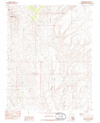 Red Pockets 1985 topographic map thumbnail
