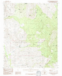 Rockinstraw Mountain 1986 topographic map thumbnail