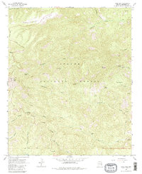 Rose Peak 1967 topographic map thumbnail