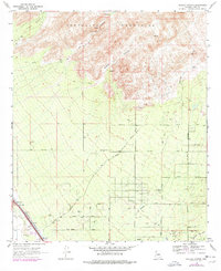 Ruelas Canyon 1968 topographic map thumbnail