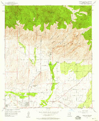 Sabino Canyon 1957 topographic map thumbnail