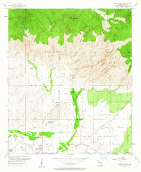 Sabino Canyon 1957 topographic map thumbnail