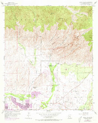 Sabino Canyon 1957 topographic map thumbnail