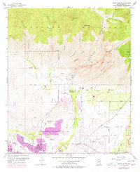 Sabino Canyon 1957 topographic map thumbnail