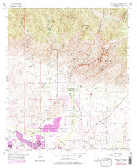 Sabino Canyon 1957 topographic map thumbnail