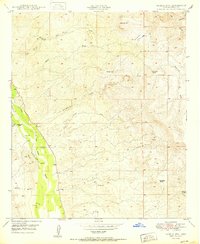 Saddle Mtn. 1950 topographic map thumbnail