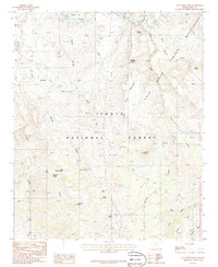 Salt River Peak 1986 topographic map thumbnail