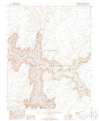 Salt Trail Canyon 1988 topographic map thumbnail