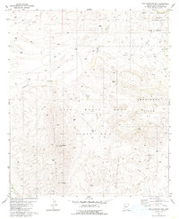 San Cayetano Mts. 1981 topographic map thumbnail