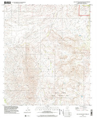 San Cayetano Mountains 1996 topographic map thumbnail