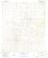 San Cayetano Mts. 1981 topographic map thumbnail