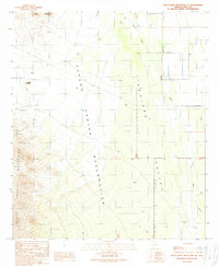 Santa Rosa Mountains NE 1989 topographic map thumbnail