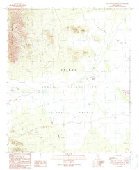 Santa Rosa Mountains SE 1989 topographic map thumbnail