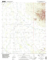 Santa Rosa Mountains SW 1996 topographic map thumbnail