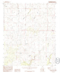 Saunders Draw 1986 topographic map thumbnail