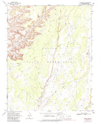 Shonto NW 1970 topographic map thumbnail