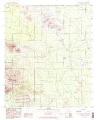 Silver Bell East 1989 topographic map thumbnail