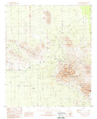 Silver Bell West 1989 topographic map thumbnail