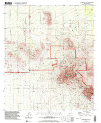 Silver Bell West 1996 topographic map thumbnail