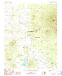 Sitgreaves Mountain 1989 topographic map thumbnail
