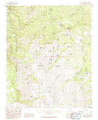 Sombrero Peak 1986 topographic map thumbnail