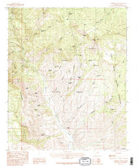 Sombrero Peak 1986 topographic map thumbnail