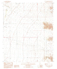 South of Quartzsite 1990 topographic map thumbnail