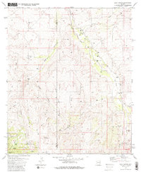 Soza Canyon 1981 topographic map preview