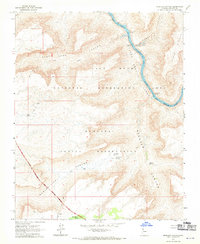 Spencer Canyon 1967 topographic map thumbnail