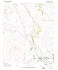 Springerville 1969 topographic map thumbnail