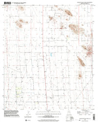 Squaretop Hills West 1996 topographic map thumbnail