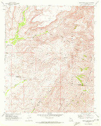 Squaw Creek Mesa 1969 topographic map thumbnail