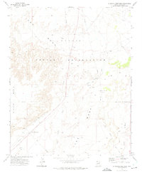 Standing Horse Mesa 1972 topographic map thumbnail