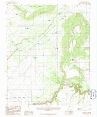 Sunset Pass 1986 topographic map thumbnail