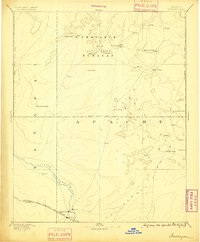 Tusayan 1886 topographic map thumbnail