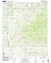 Tanque Verde Peak 1996 topographic map thumbnail