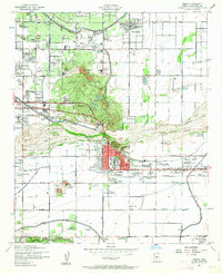 Tempe 1952 topographic map thumbnail