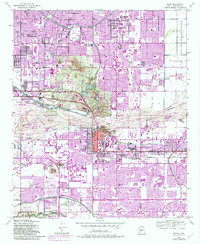 Tempe 1952 topographic map thumbnail