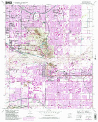 Tempe 1952 topographic map thumbnail