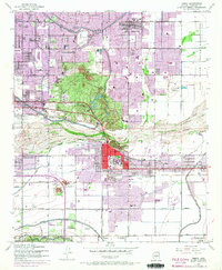 Tempe 1952 topographic map thumbnail