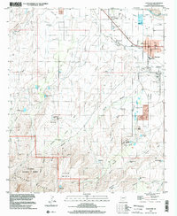 Thatcher 1997 topographic map thumbnail