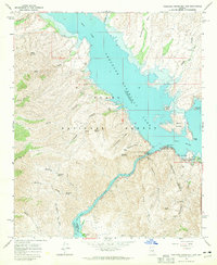 Theodore Roosevelt Dam 1964 topographic map thumbnail