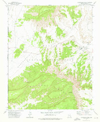 Toadindaaska Mesa 1972 topographic map thumbnail