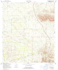 Tombstone SE 1952 topographic map thumbnail