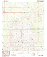 Tortolita Mountains 1988 topographic map thumbnail