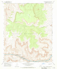 Travertine Rapids 1967 topographic map thumbnail
