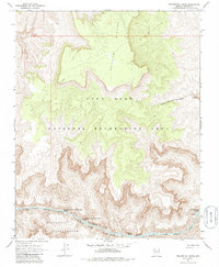 Travertine Rapids 1967 topographic map thumbnail