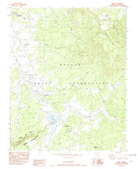 Tsaile 1982 topographic map thumbnail