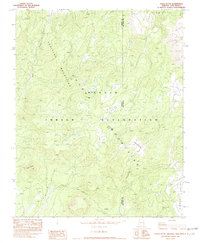 Tsaile Butte 1982 topographic map thumbnail